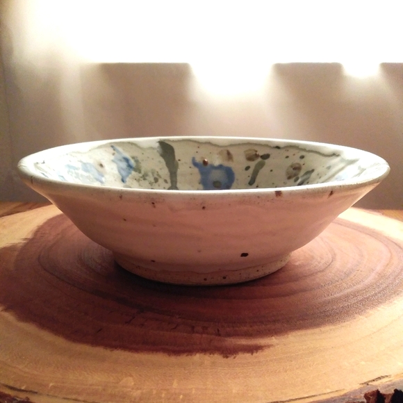 Vintage Hand Thrown Glazed Ceramic Bowl - Picture 8 of 13